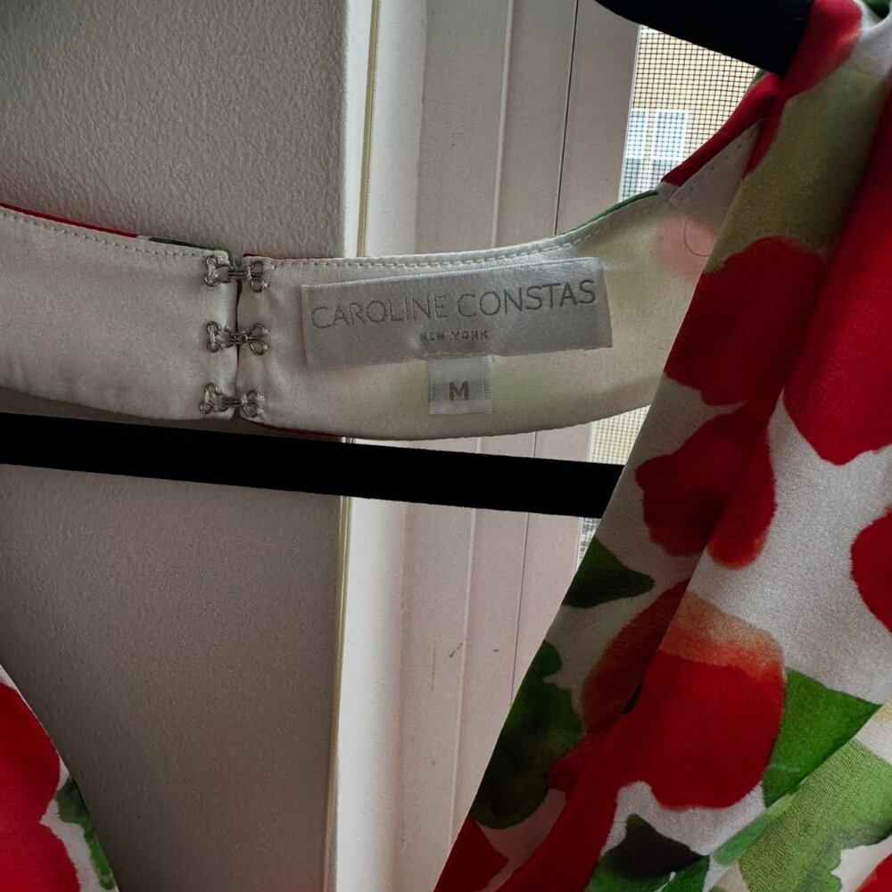 Caroline Constas Vivian Gown - Red Poppy - Picture 2 of 3
